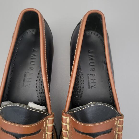 Johnston & Murphy Lincoln Penny Loafer Mens Size 8.5 M Black Brown main image 9